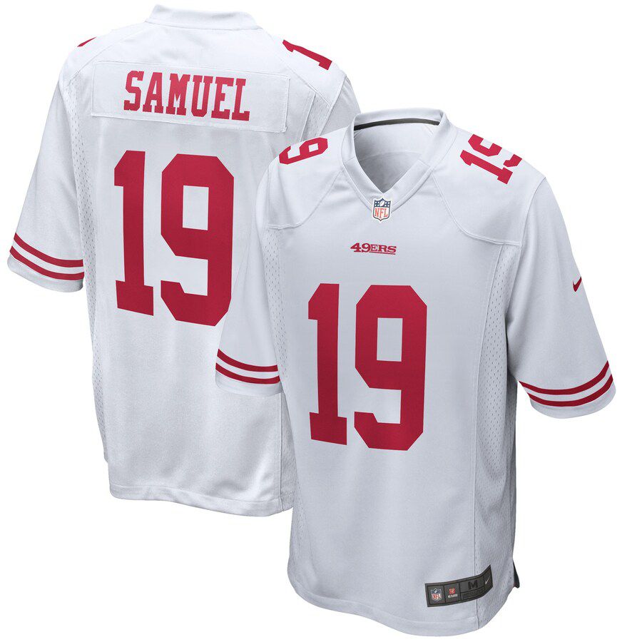 Men San Francisco 49ers #19 Deebo Samuel Nike White Game NFL Jersey